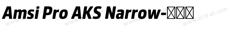 Amsi Pro AKS Narrow字体转换 Amsi Pro AKS Narrow字体转换